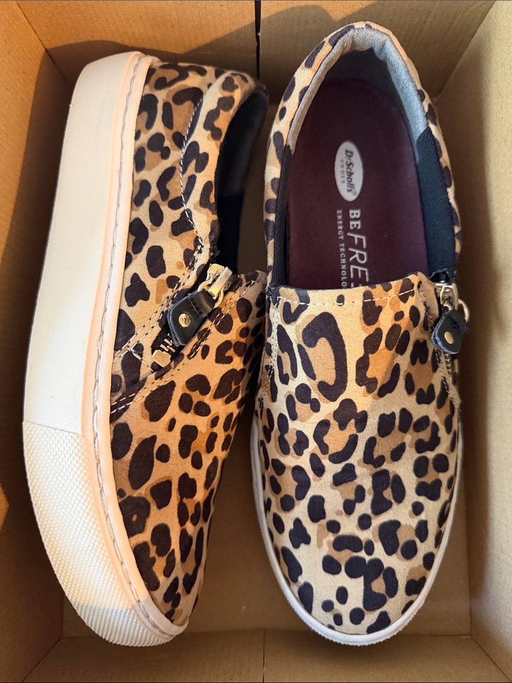 Dr Scholls Leopard Slip On Sneakers